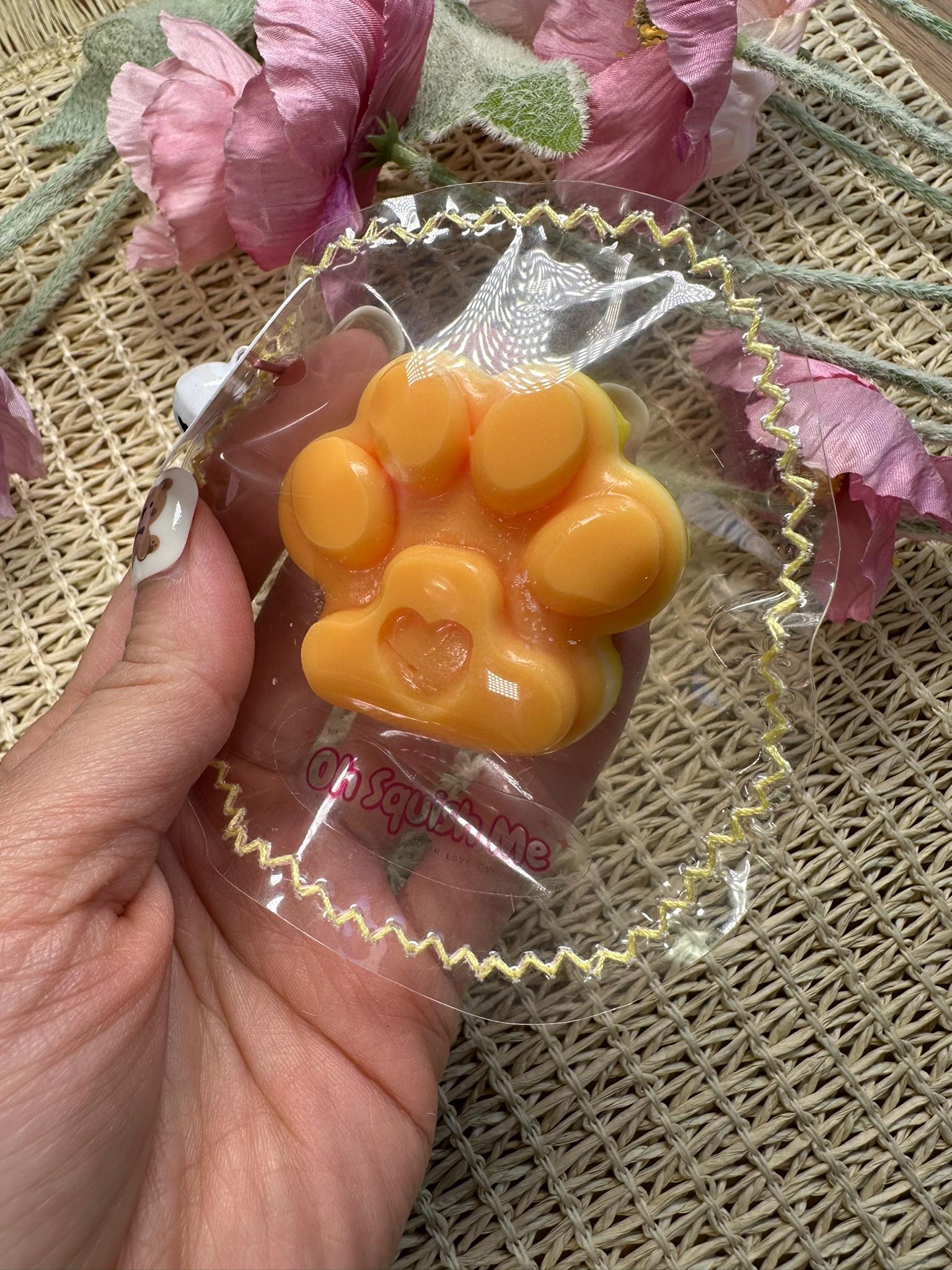 Candy Corn Paw Taba Squishy thumbnail 2