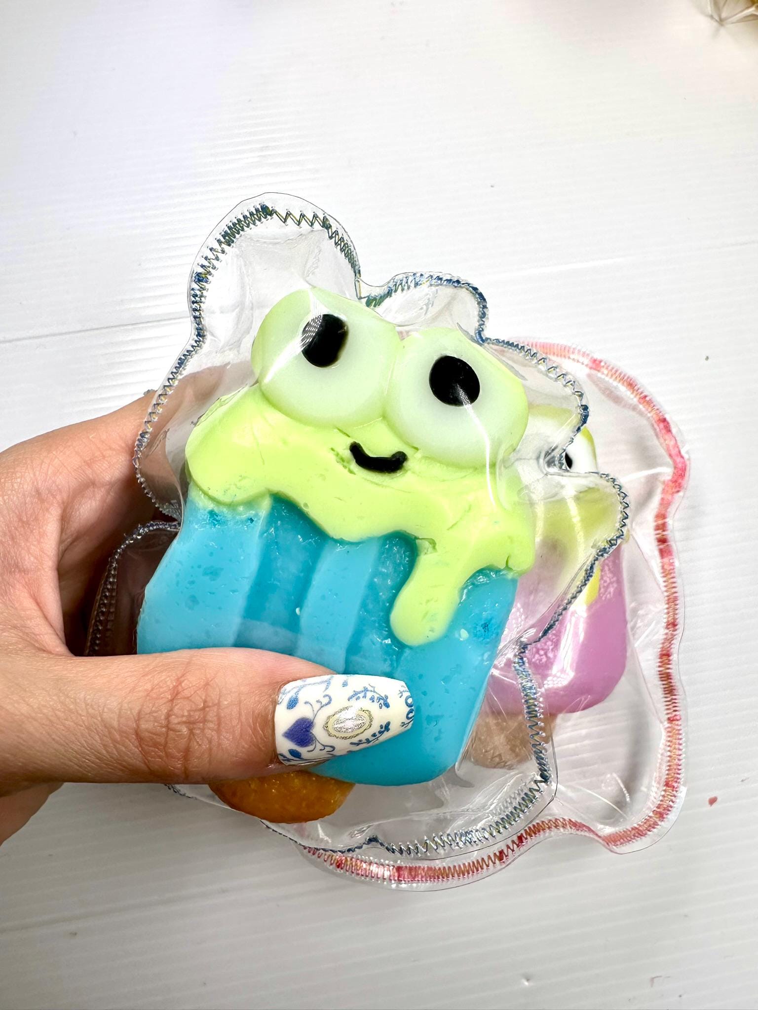 Froggy Squishy Toy | Handmade, Slow-Rise Stress Relief | Sensory Fidget Toy | Kawaii Gift thumbnail 2