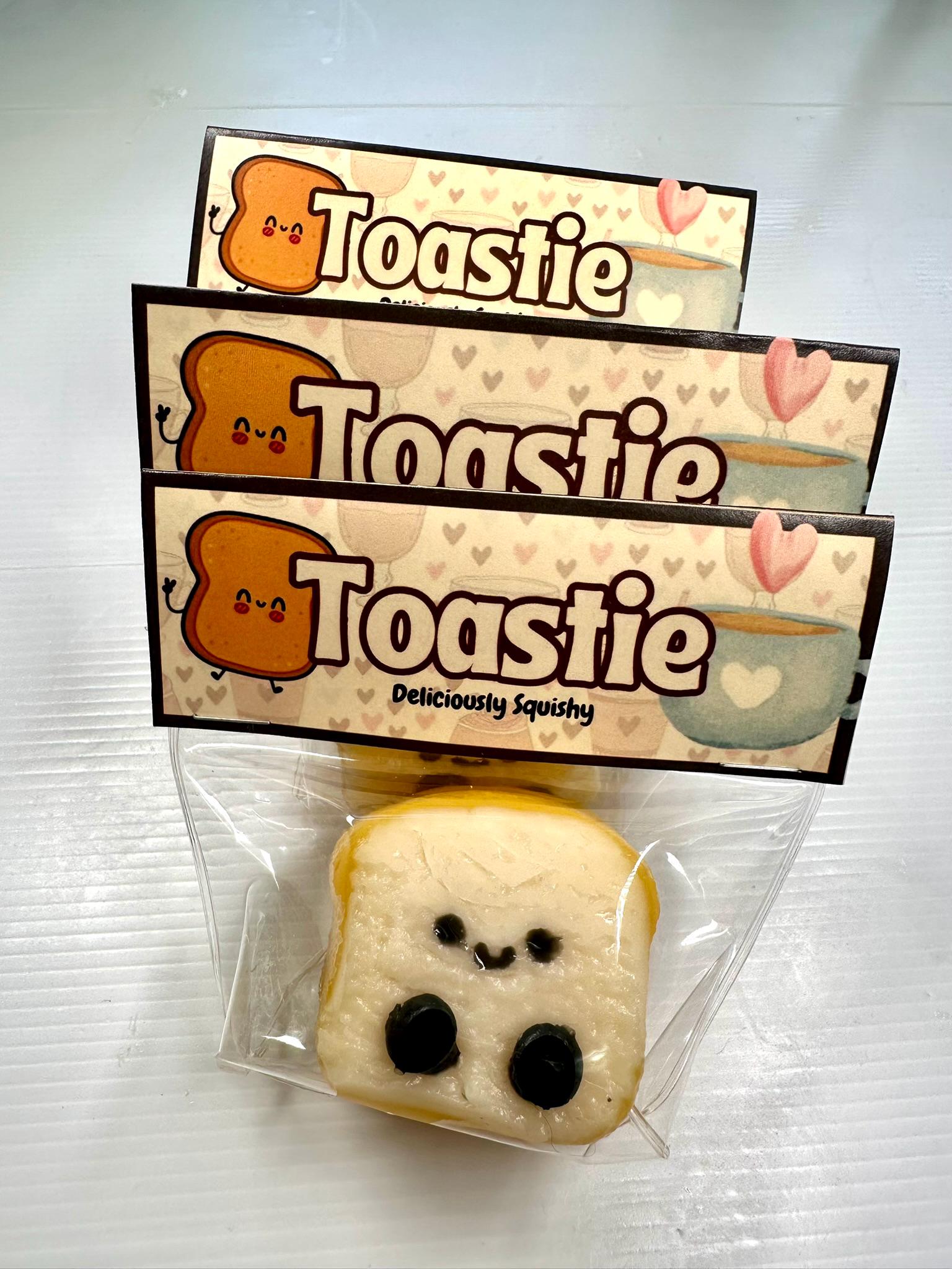 Handmade Toastie Squishy Toy | Slow-Rise Stress Relief | Sensory Fidget Toy or Gift thumbnail 2