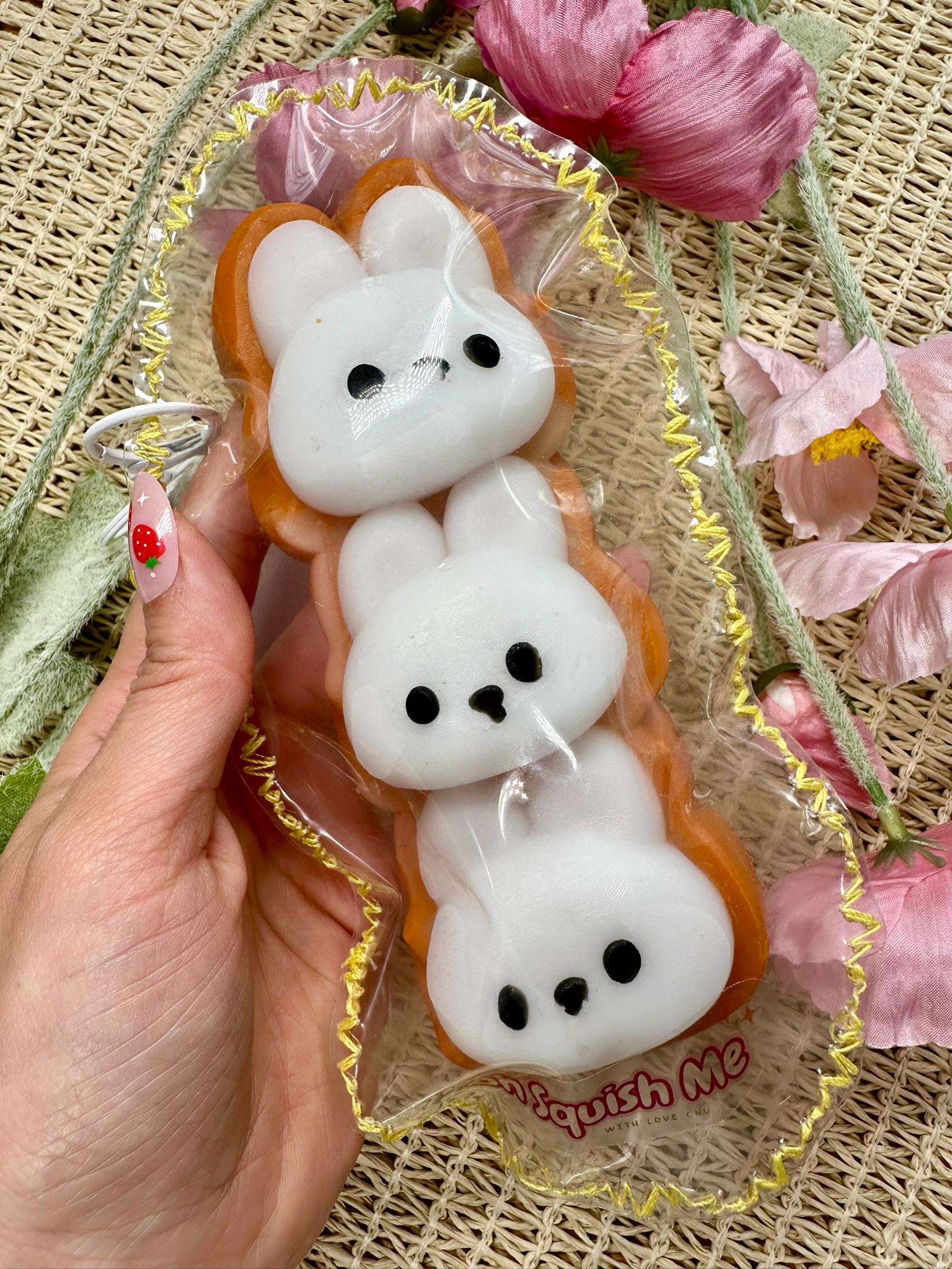 Handmade Triple Bunny Buns Squishy thumbnail 3