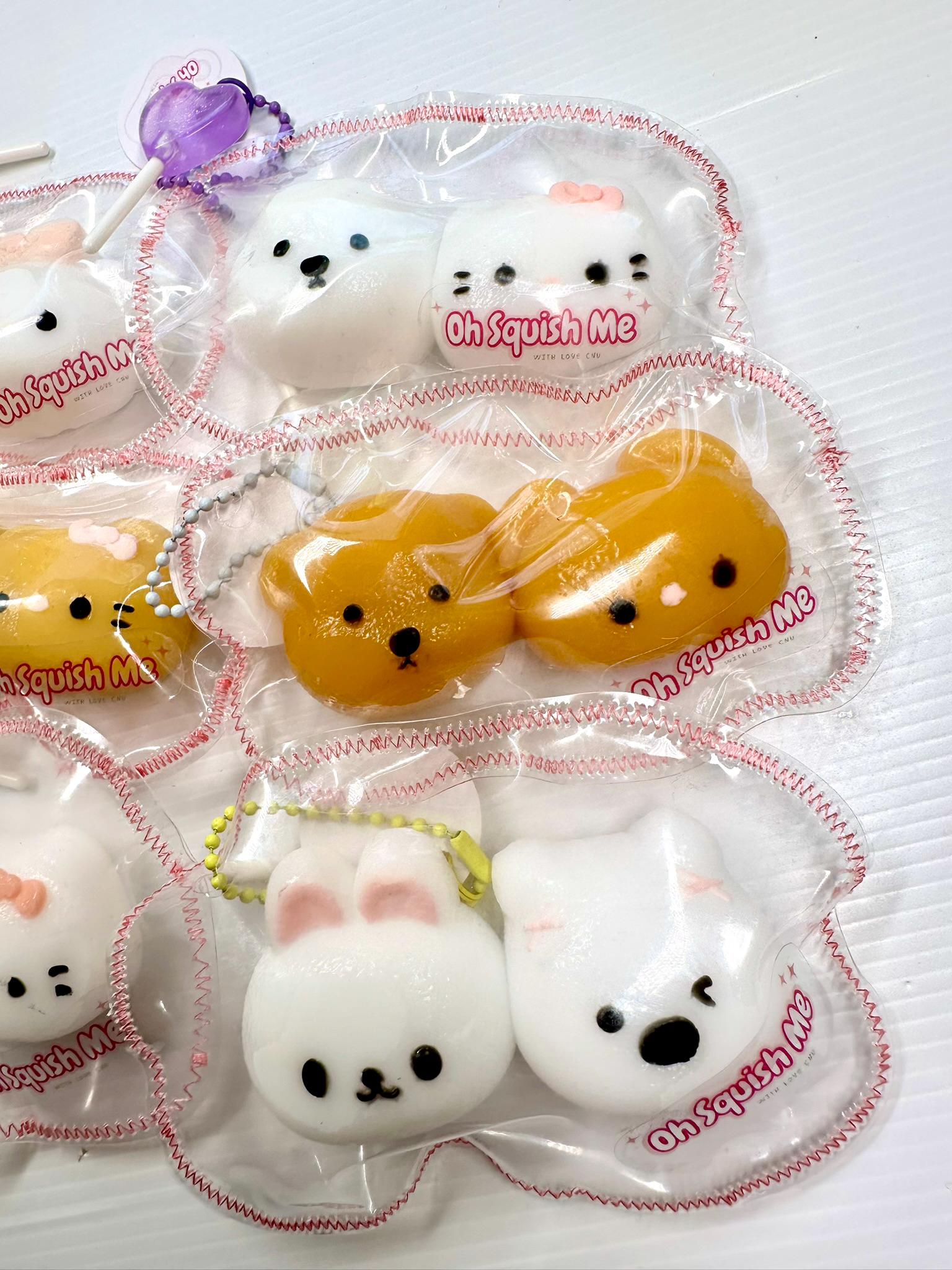 Kawaii Animal Duo Squishy | handmade, Slow-Rise Stress Relief | Sensory Fidget Toy | Gift thumbnail 3