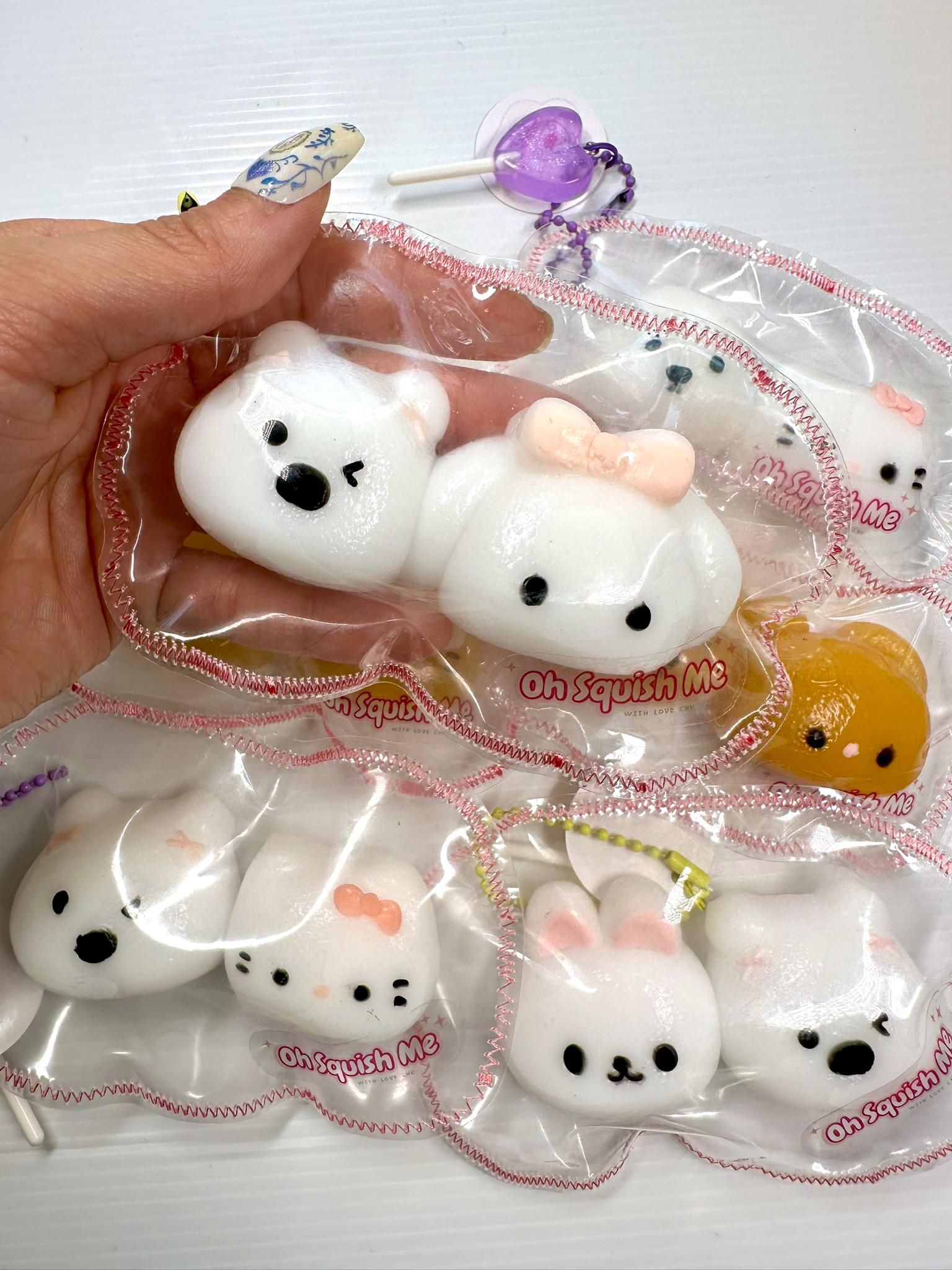 Kawaii Animal Duo Squishy | handmade, Slow-Rise Stress Relief | Sensory Fidget Toy | Gift thumbnail 6