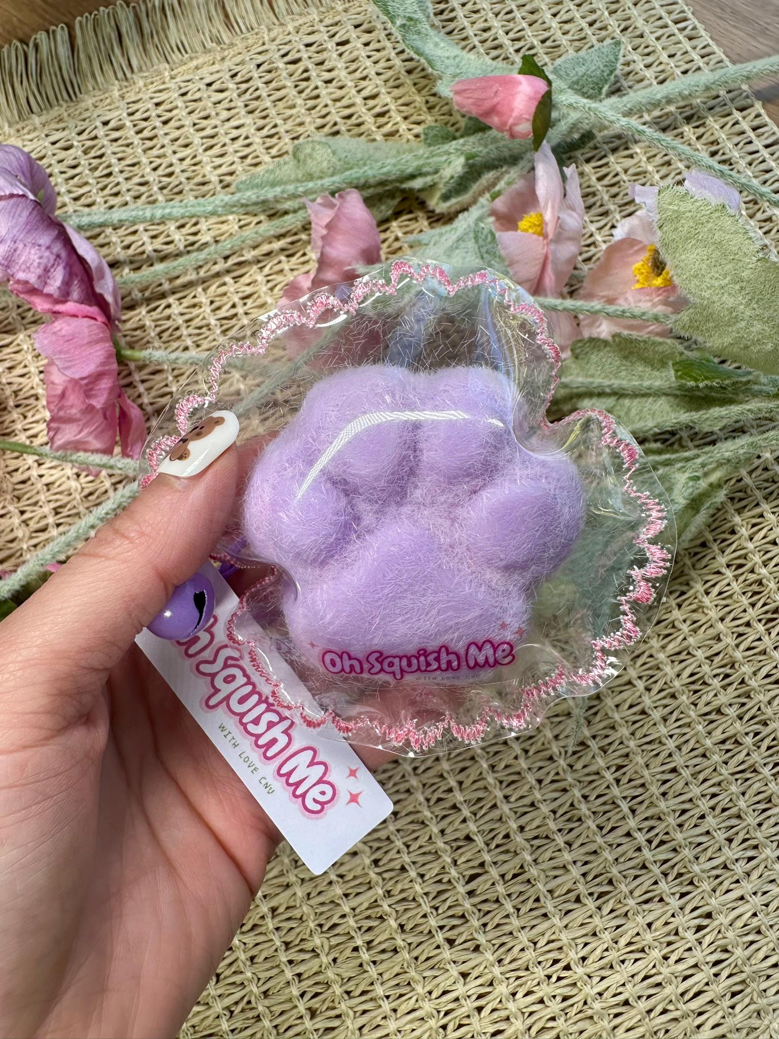The Floof Paw: Handmade Flocked Silicone Squishy Toy